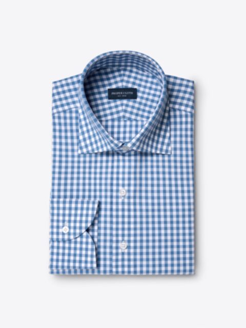 Shop Slate Medium Gingham Poplin