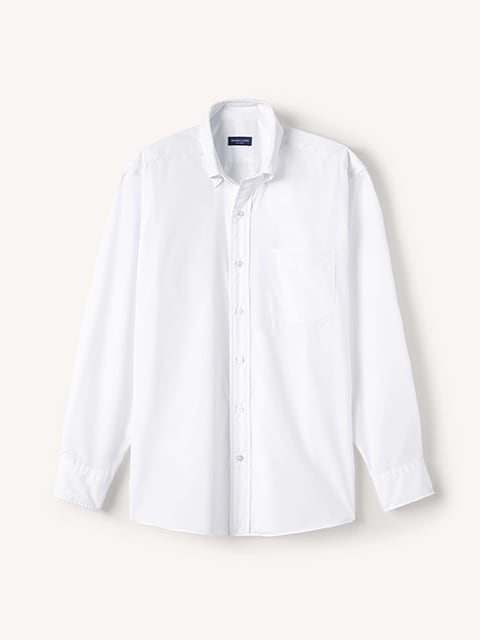 The Clark Oxford Spread Collar Shirt in White