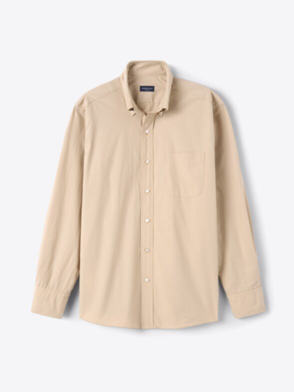 Thumb Photo of Troy Beige Washed Poplin