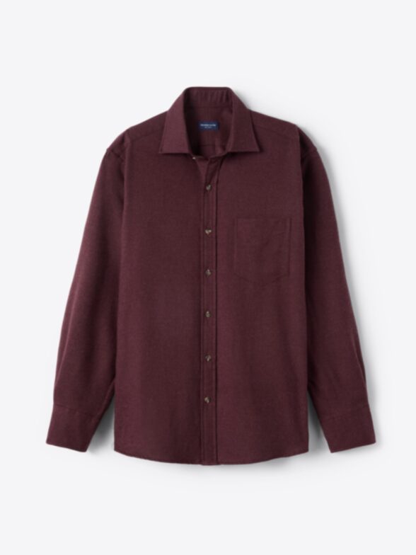 Canclini Burgundy Oxford Beacon Flannel Product Image