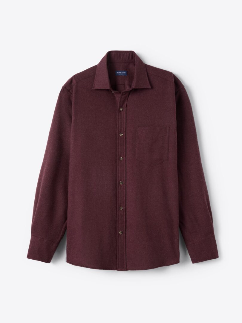 Canclini Burgundy Oxford Beacon Flannel Product Image