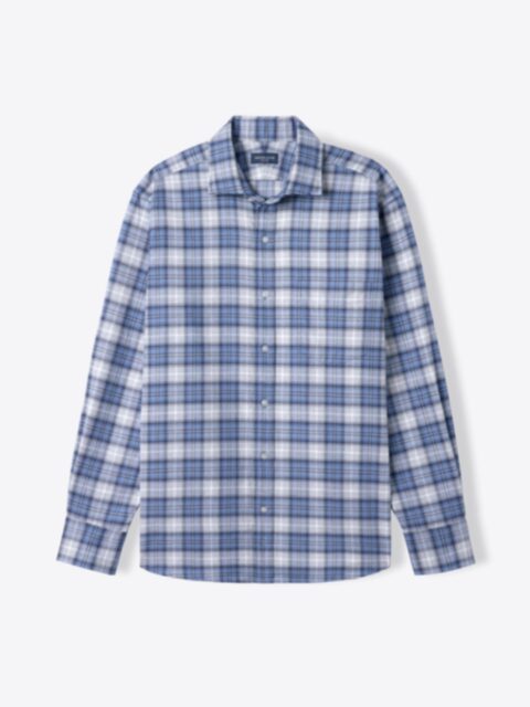 Shop Teton Faded Blue and Grey Plaid Flannel