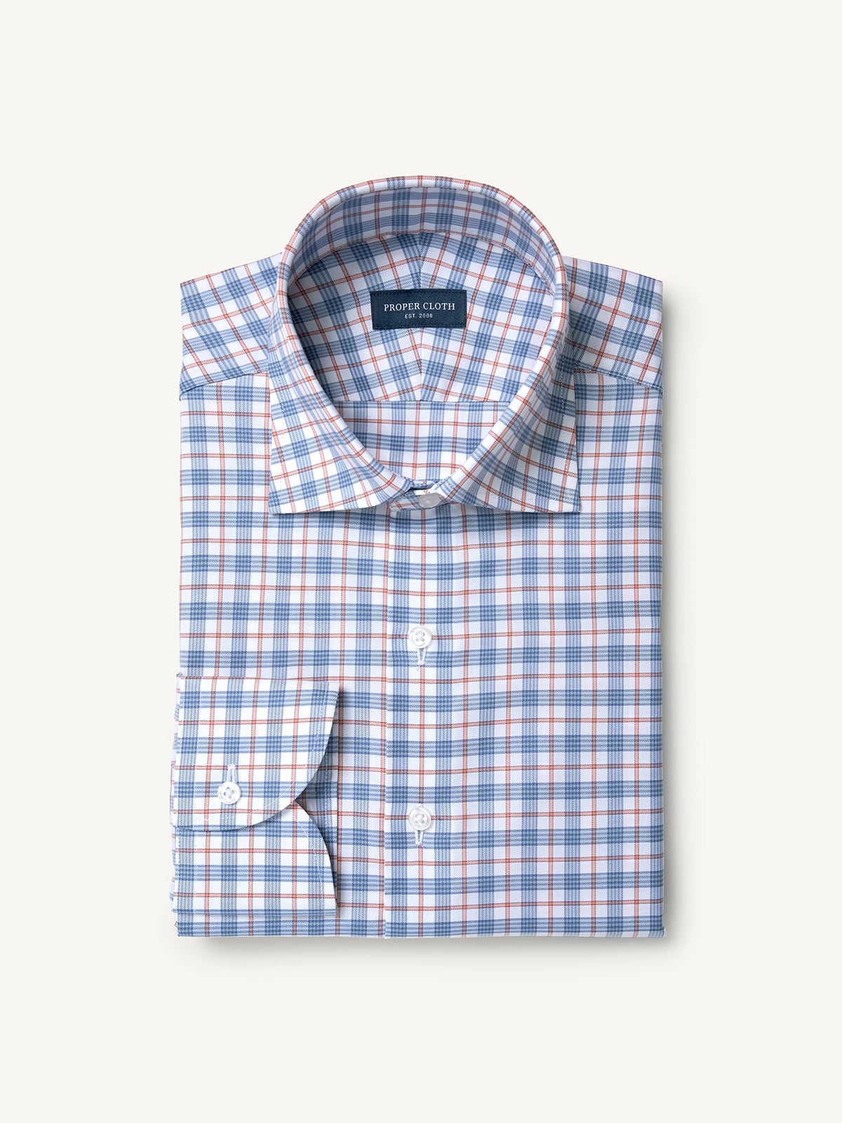 The Sutton Check Dress Shirt in Slate and Cider Check The Sutton Check Dress Shirt in Slate and Cider Check