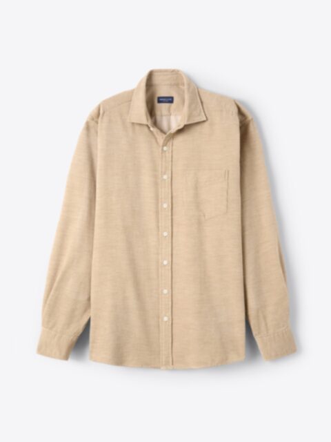 Shop Japanese Camel Melange Pincord Corduroy