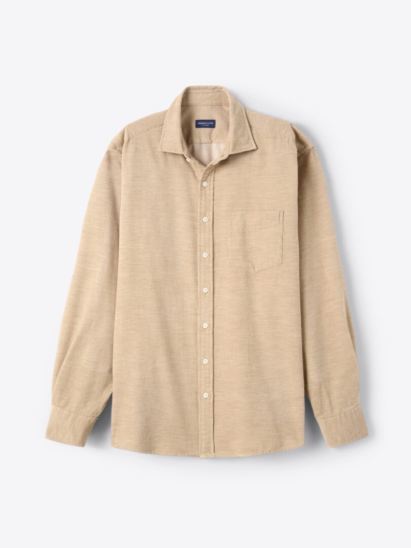 Japanese Camel Melange Pincord Corduroy 