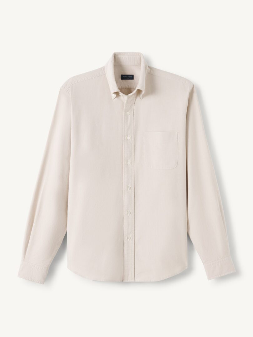 Clark Beige Oxford Cloth Button Down Product Image