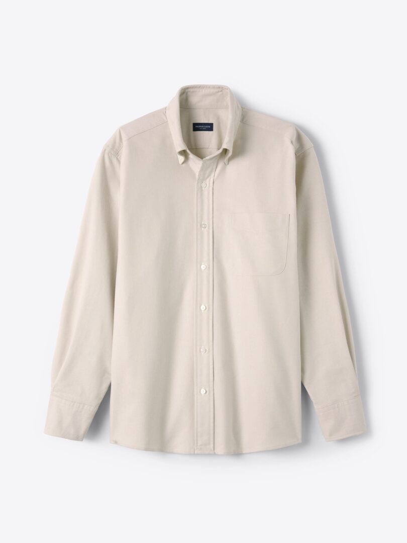 Clark Beige Oxford Cloth Button Down Product Image