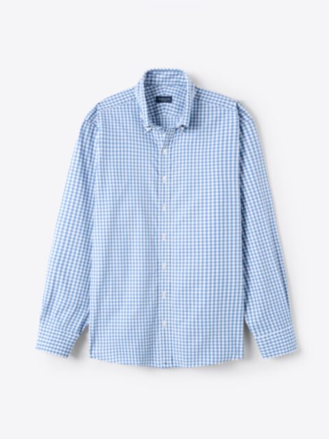 公式 The Seabrook Gingham Button Down in Light Blue トップス