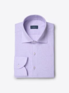 The Thomas Mason Non-Iron Shirt in Light Blue Small Check