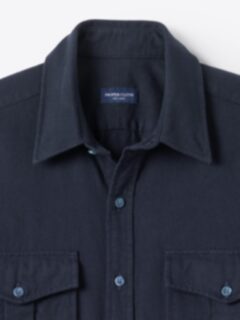 The Selvedge Twill Field Shirt in Navy The Selvedge Twill Field Shirt in Navy