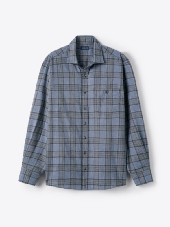 Men’s Satoyama Slate Charcoal and Grey Plaid Thumb