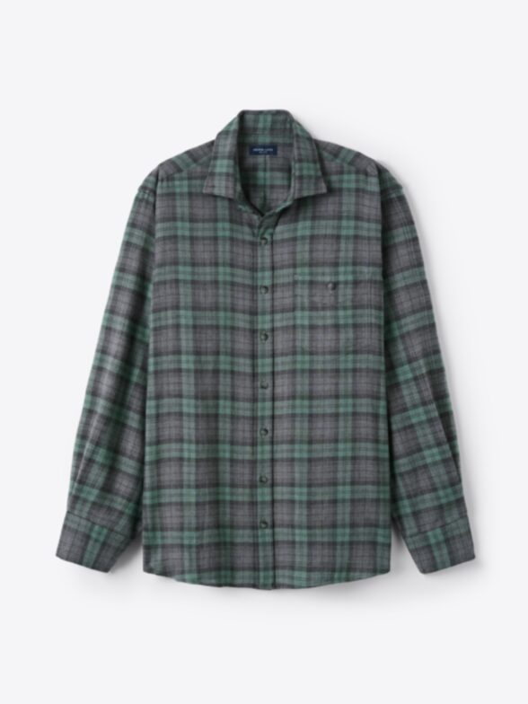 Men’s Satoyama Sage and Charcoal Plaid Thumb