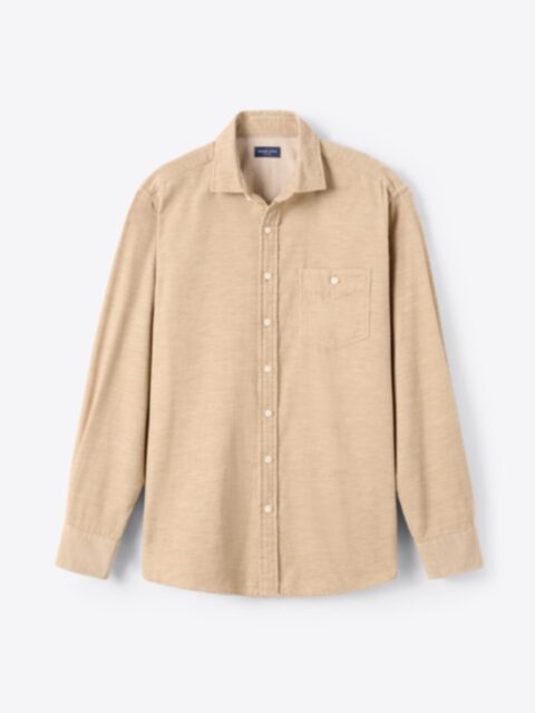 Shop Japanese Camel Melange Pincord Corduroy