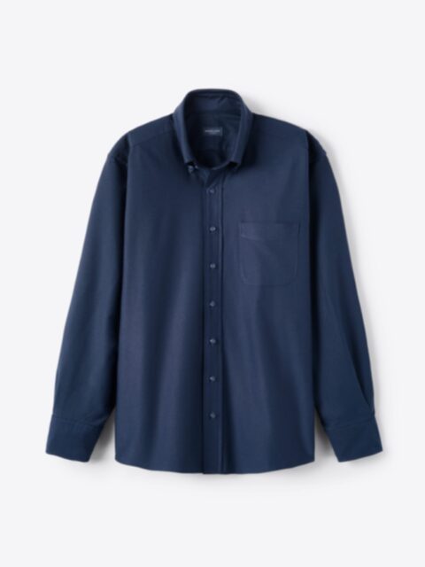 Shop Clark Faded Navy Oxford Cloth
