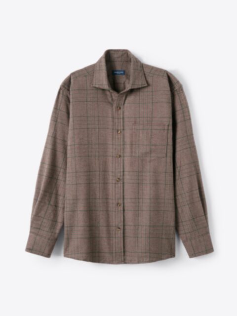 Shop Canclini Brown Pine and Burgundy Glen Plaid Beacon Flannel