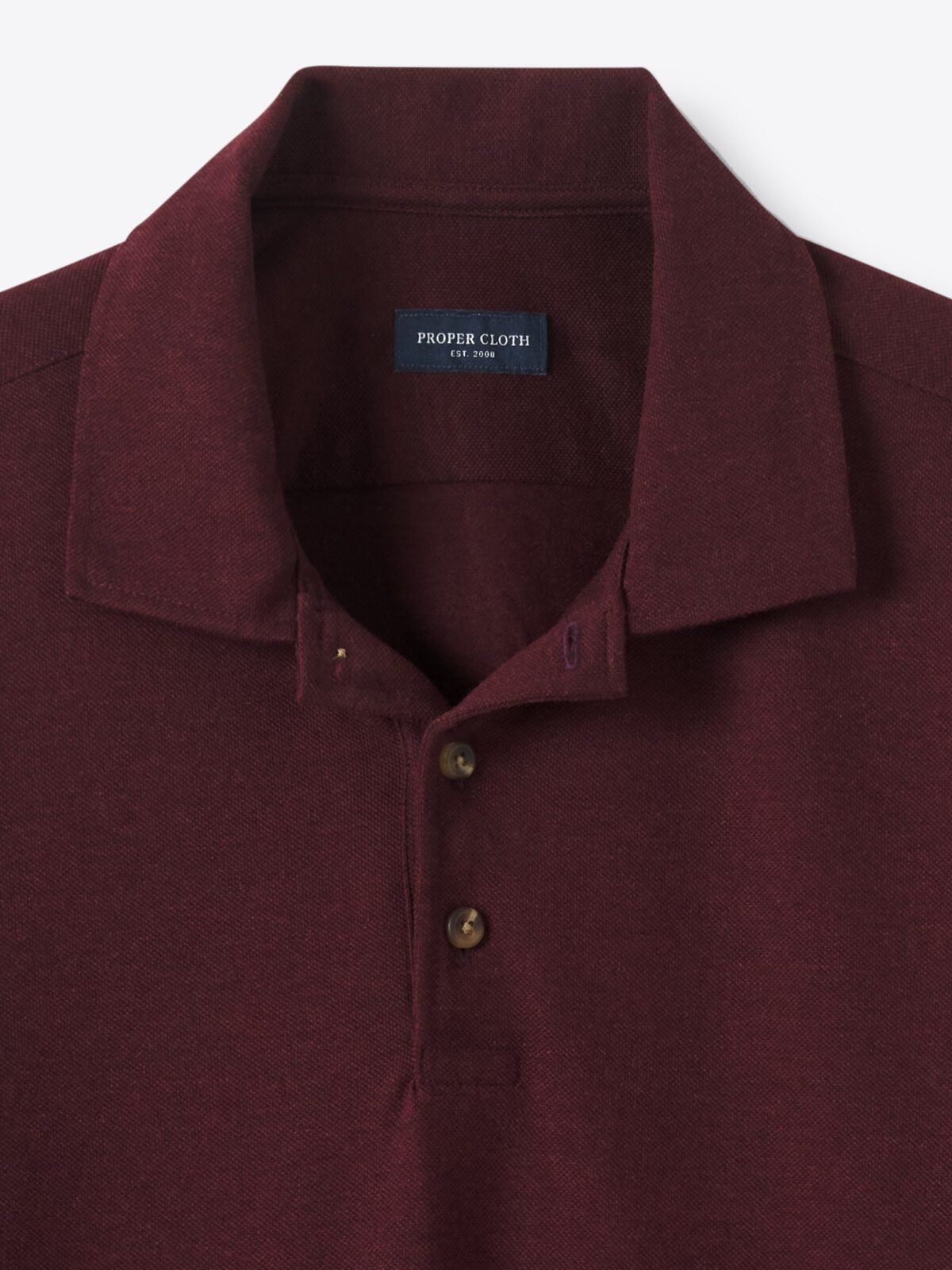 Polo Shirt Gray Suit Burgundy Shirt The Italian Long Sleeve Pique