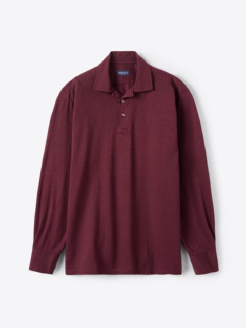 Benedetto 2024 Button Down Shirts LG Burgundy