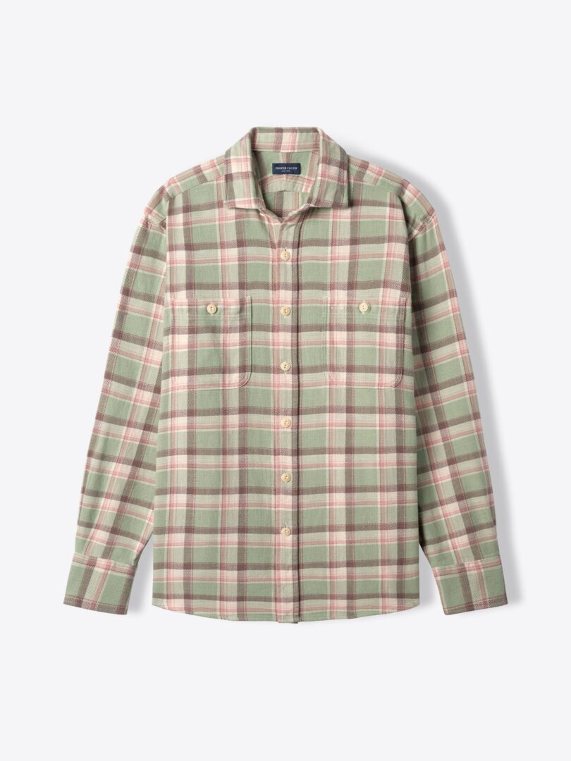 Jackson Faded Green and Rose Country Plaid 