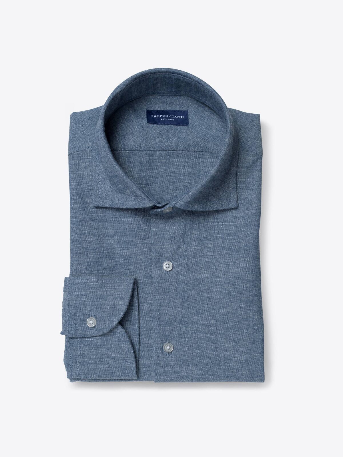 Japanese Indigo Chambray Shirt by Proper Cloth