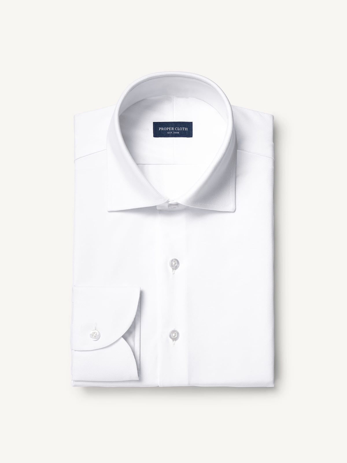 The Royal White Dress Shirt in Royal Twill