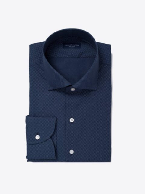 Shop Navy and White Pindot Print