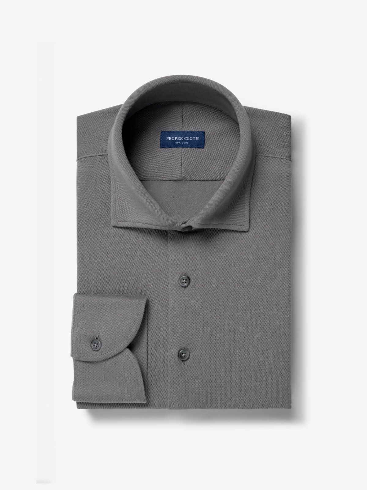 steel grey dress shirt Gray Twill Dress Shirt – Anto