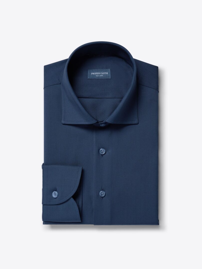 Reda Navy Blue Merino Wool 