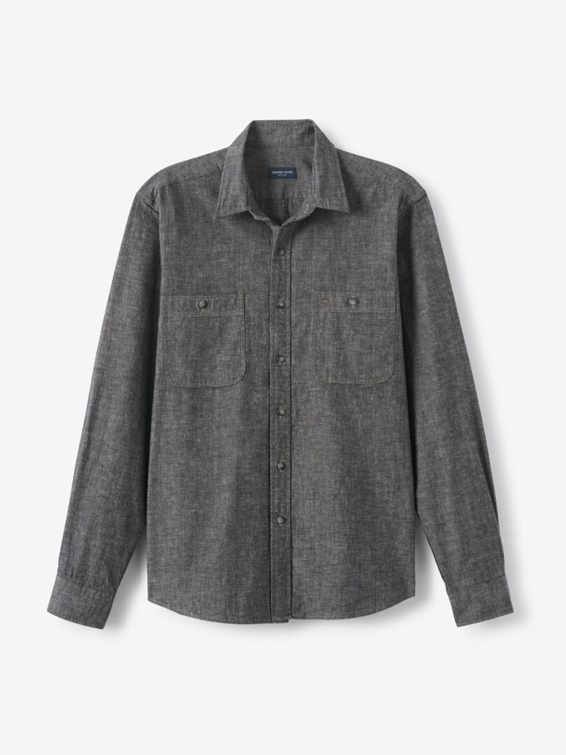 The Japanese Selvedge Heavy Chambray Utility Shirt Product
