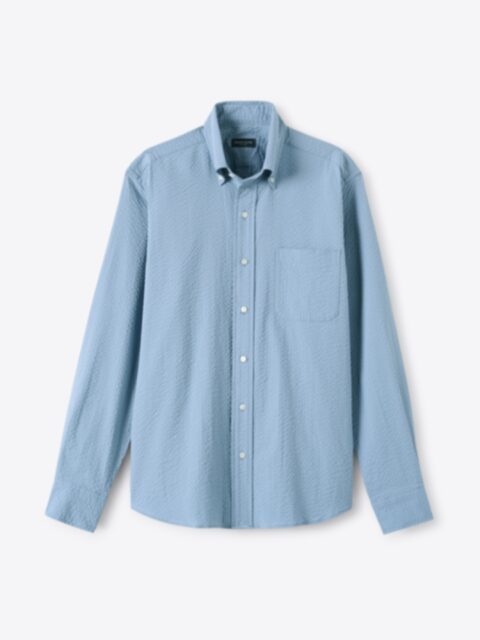 Suggested Item: Albini Atlantic Blue Wide Seersucker