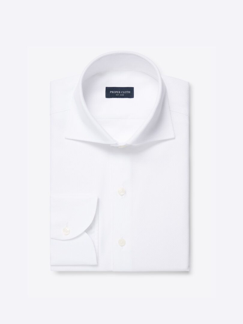 Thomas Mason White Premium Oxford Cloth 
