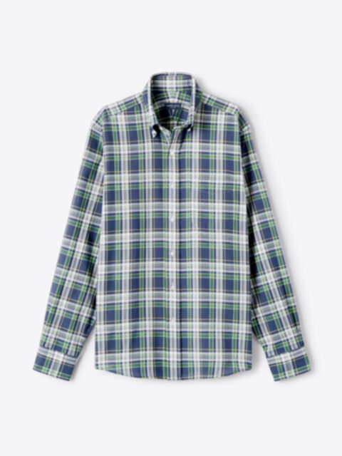 Shop Navy Green and Yellow Indian Madras