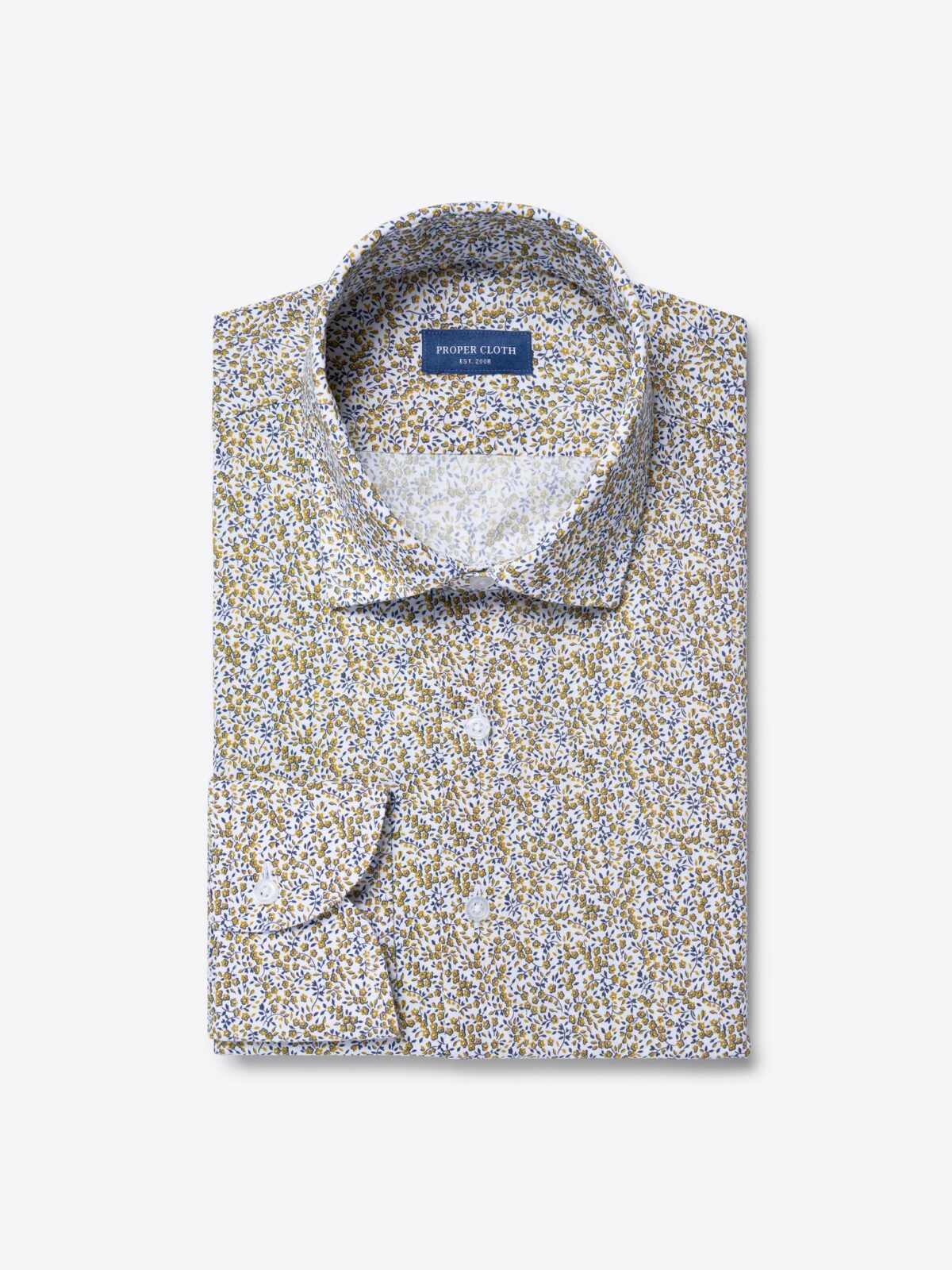 slim fit dress slacks Hi-Tie Black Floral Top Rose Gold Floral Silk Men's Long Sleeve Shirt main image 1