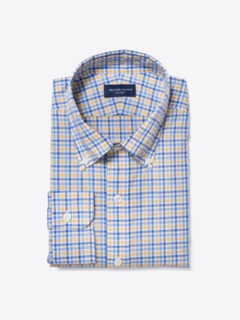 Shop Thomas Mason Yellow Blue Check