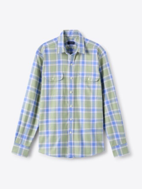 Suggested Item: Sage Slate and Grey Melange California Plaid