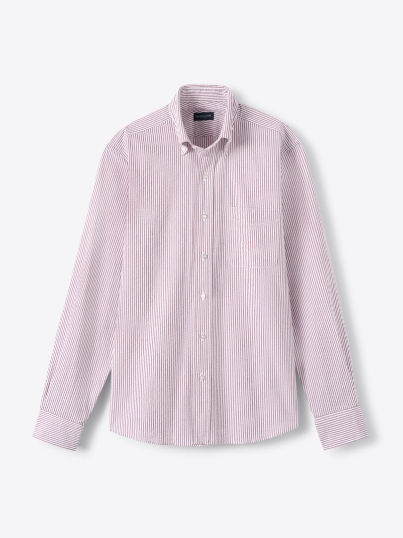 Men’s Portuguese Red and White Stripe Seersucker Thumb