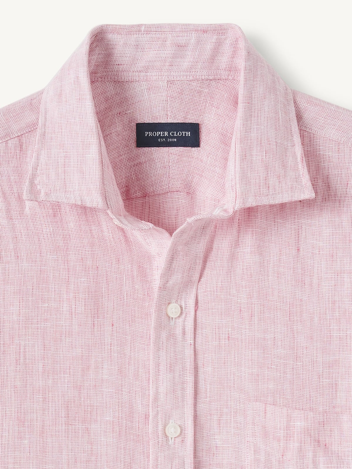 The Baird McNutt Irish Linen Shirt in Red Chambray