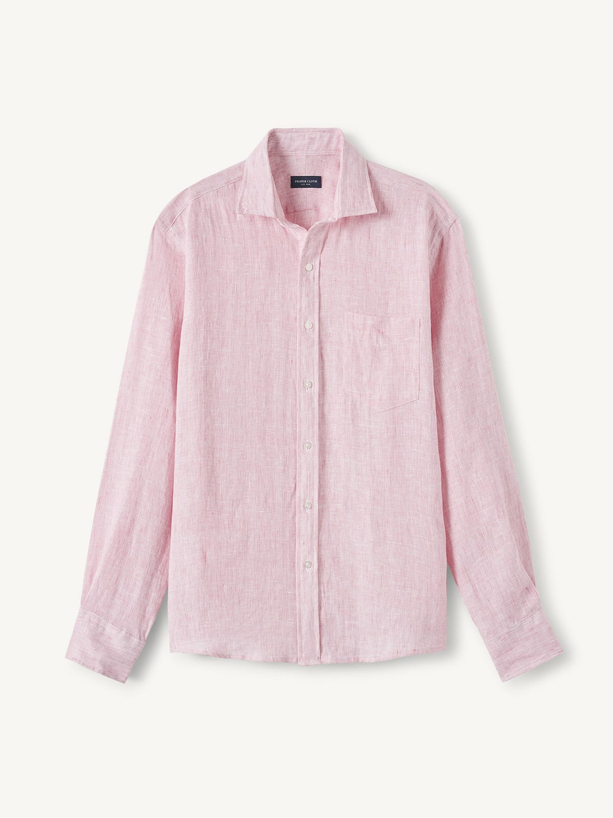 The Baird McNutt Irish Linen Shirt in Red Chambray
