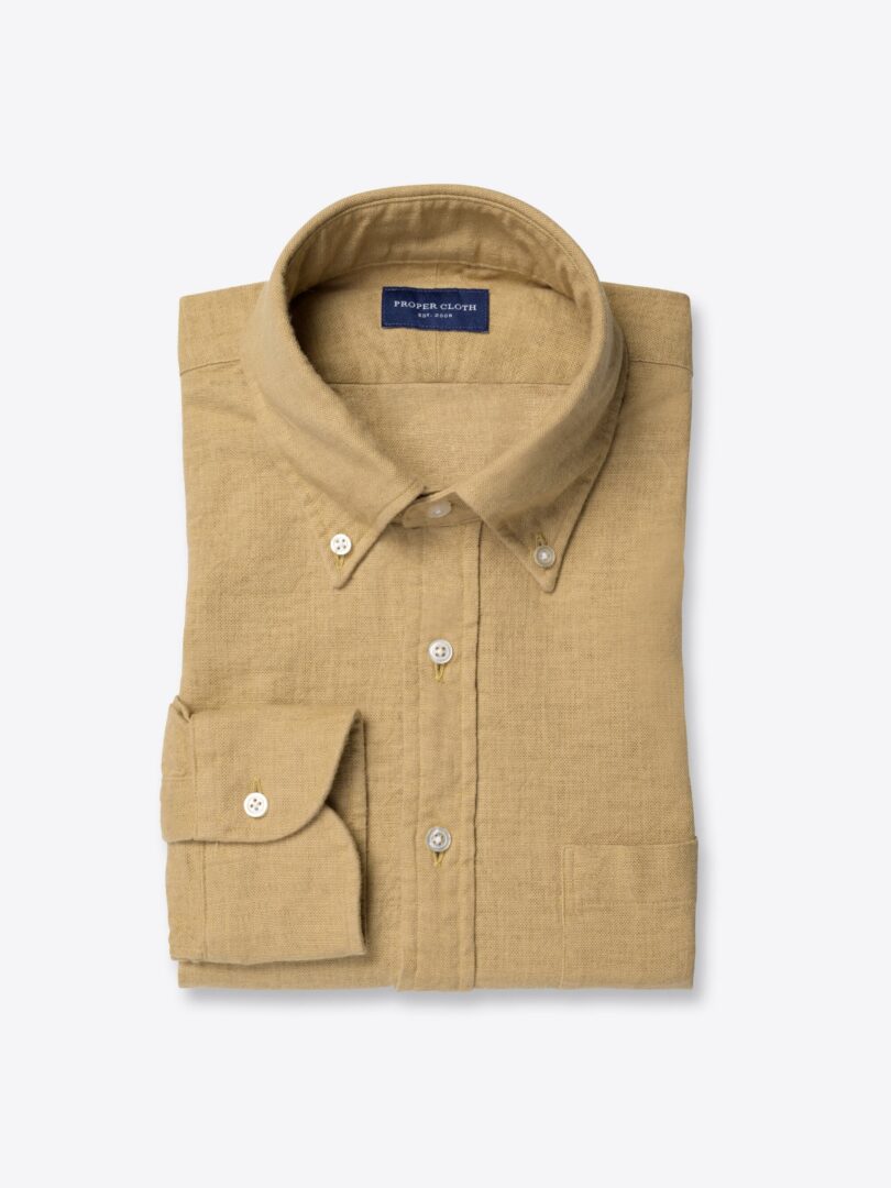 Japanese Caramel Printed Oxford 