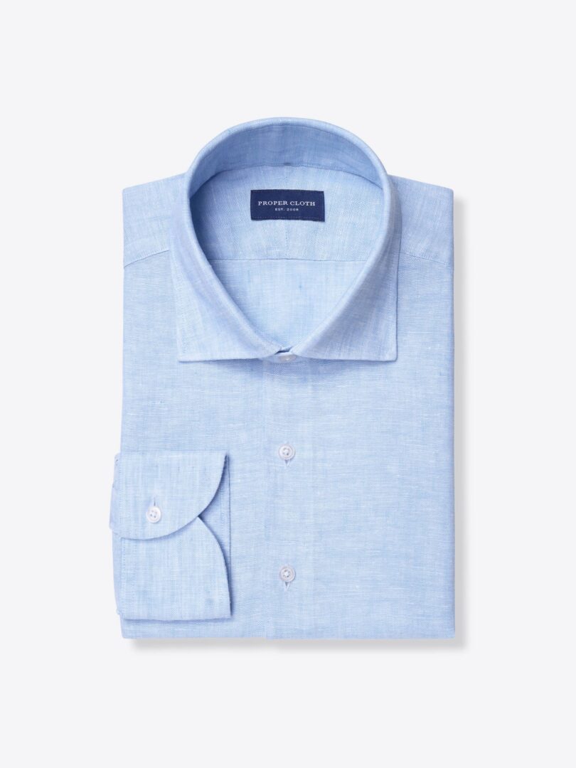 Light Blue Washed Linen 