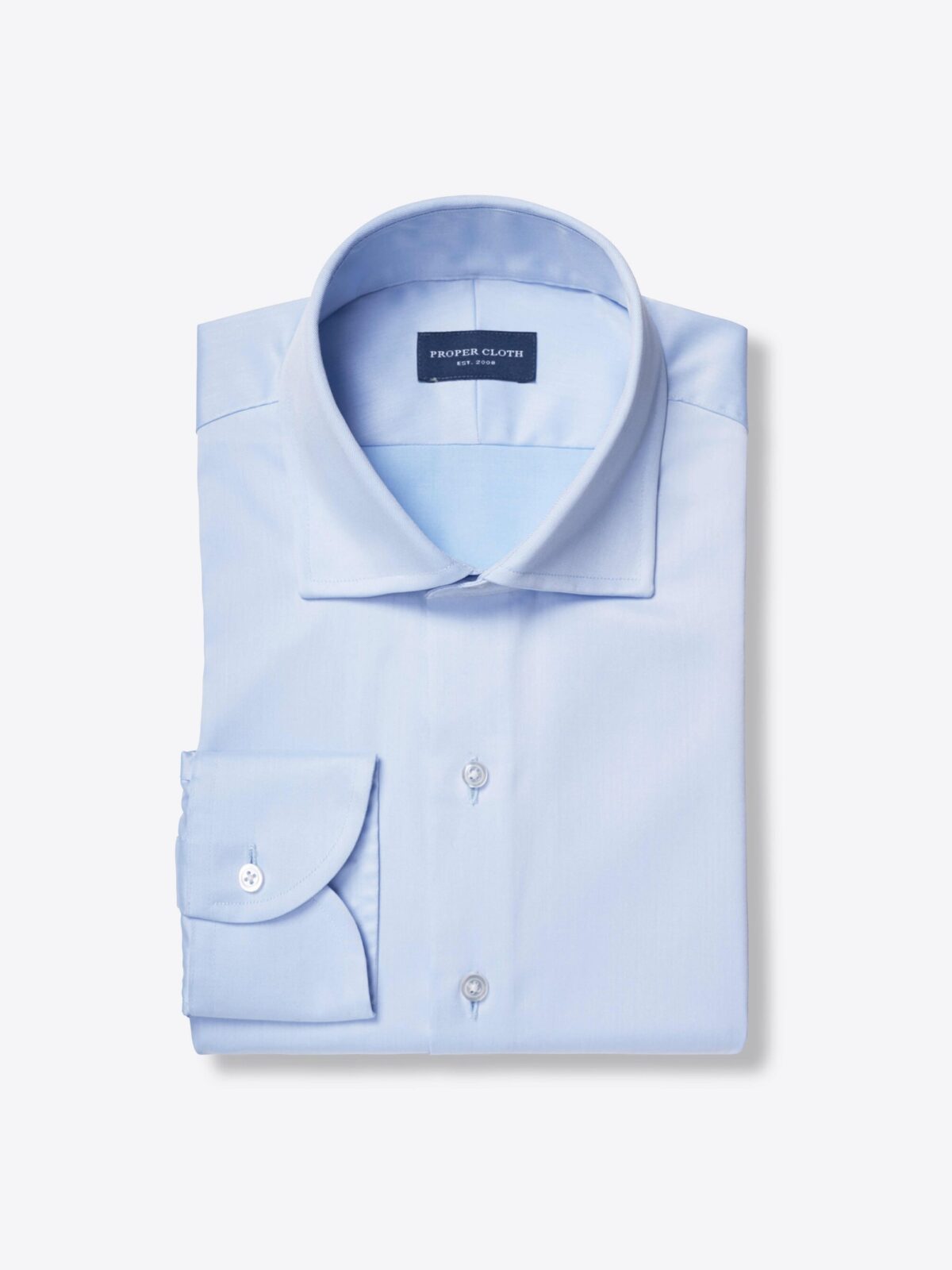 Mayfair Wrinkle-Resistant Light Blue Twill Custom Made Shirt Shirt by ...