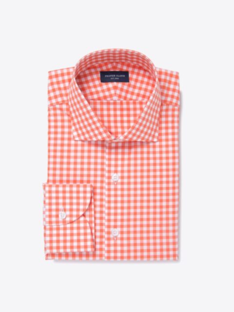 Shop Melrose 120s Orange Gingham