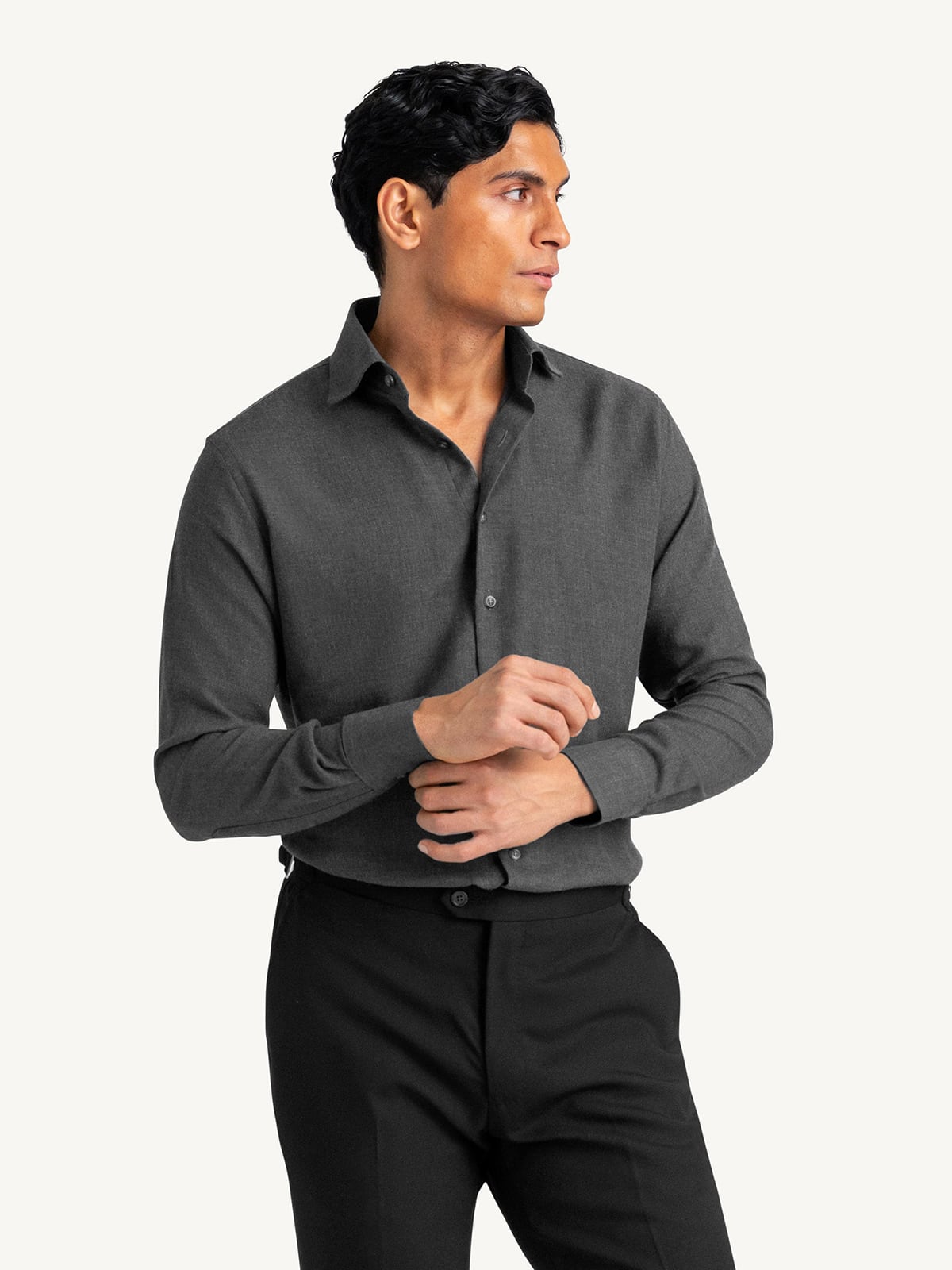 grey dress shirt with black pants Lenox Dress Shirt Slim Fit main image 0