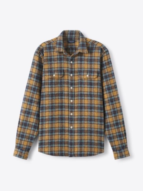 Suggested Item: Japanese Gold and Navy Low Twist Plaid