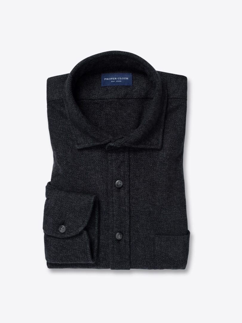 Japanese Charcoal Low Twist Twill 