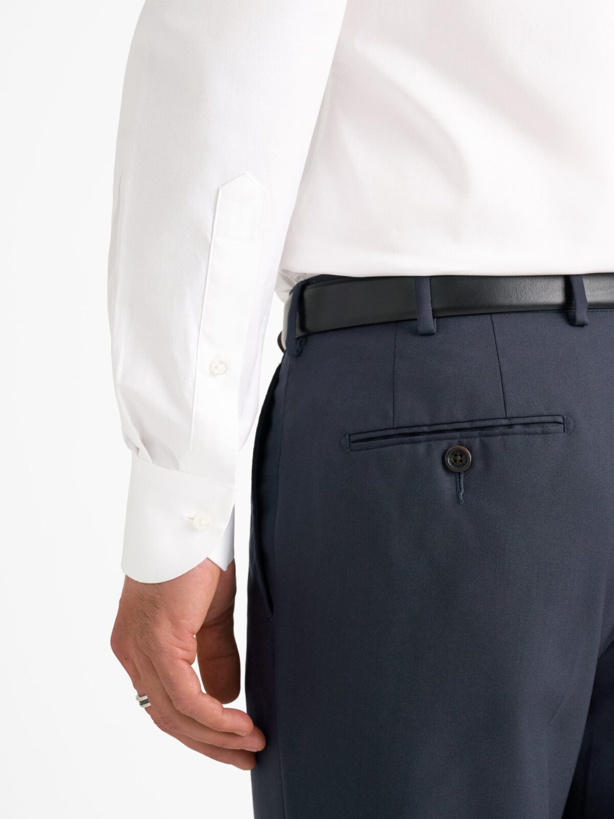 The Sea Island Cotton Dress Shirt in White Royal Oxford
