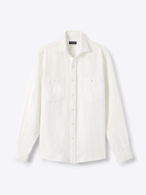 Shop Japanese Washed Off White Heavy Rustic Linen