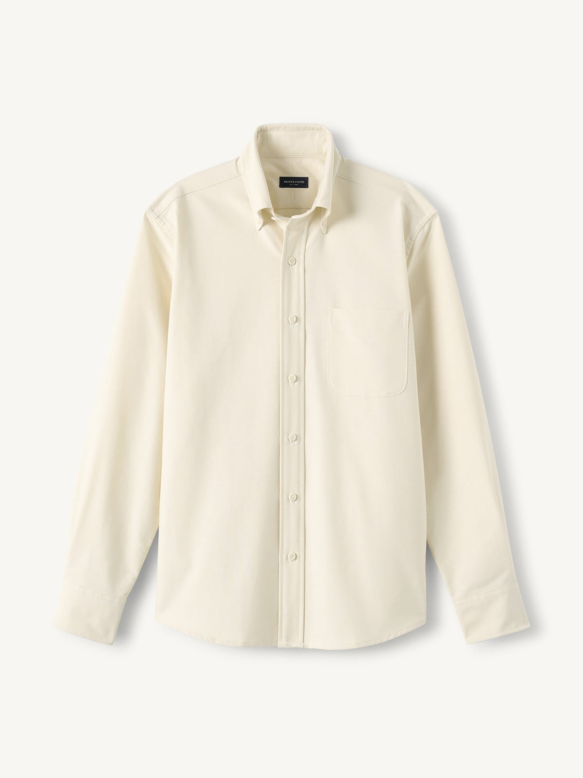 slim fit dress slacks Italian Collar Dress Shirt- Beige – dolce MODA main image 0