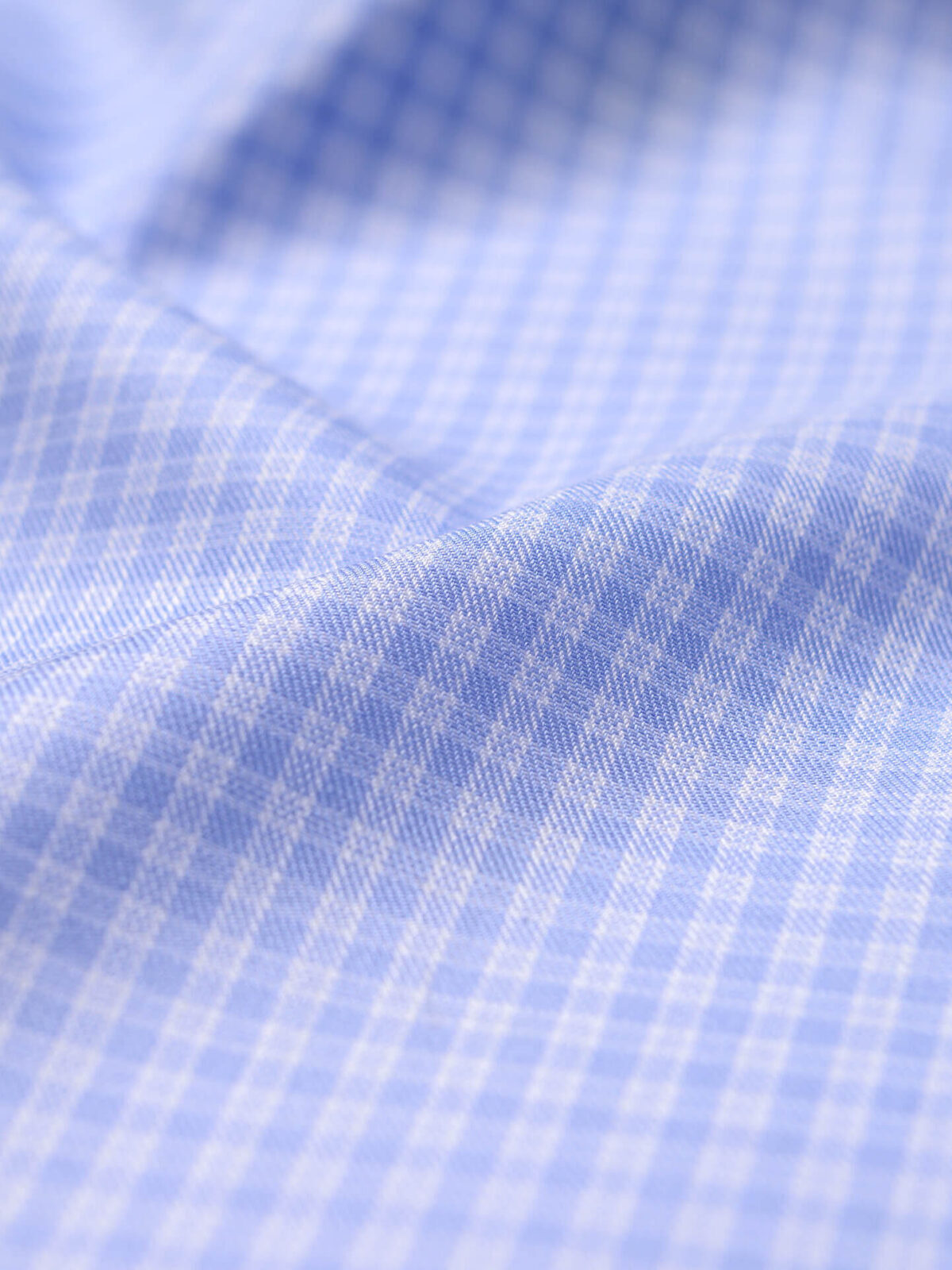 Mayfair Wrinkle-Resistant Blue Micro Check Shirts by Proper Cloth