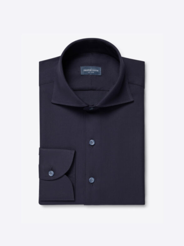 Thumb Photo of Albini Navy Giro Inglese Weave