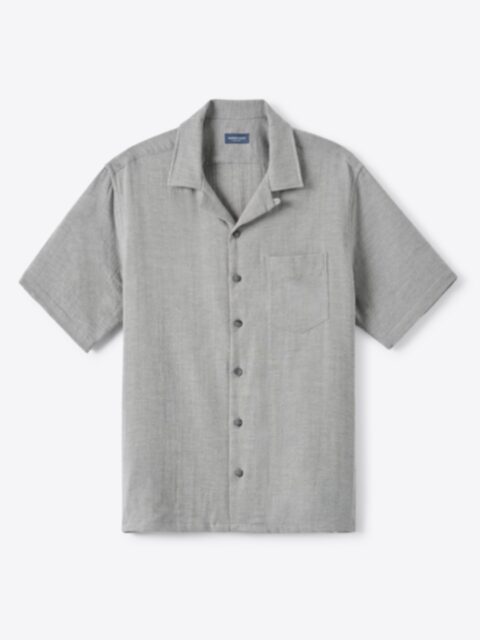 Shop Italian Grey Melange Gauze